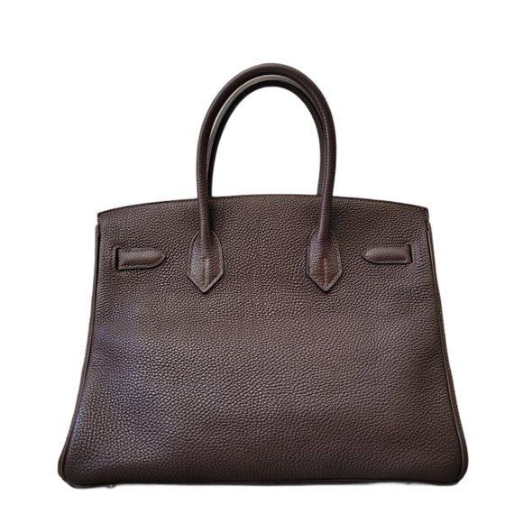 Hermes Birkin 30 cm Chocolat Togo Leather Handbag - Picture 2 of 10